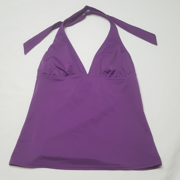 Lands' End Other - 4/$25 Lands End Tankini Purple Swim Top Bra Halter